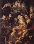 Jacob Jordaens Borthers,and Sisters oil on canvas